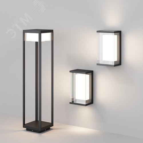 Светильник настенный (бра) Outdoor Baker Street IP 65 LED 10W 3000 K Черный - фото 6