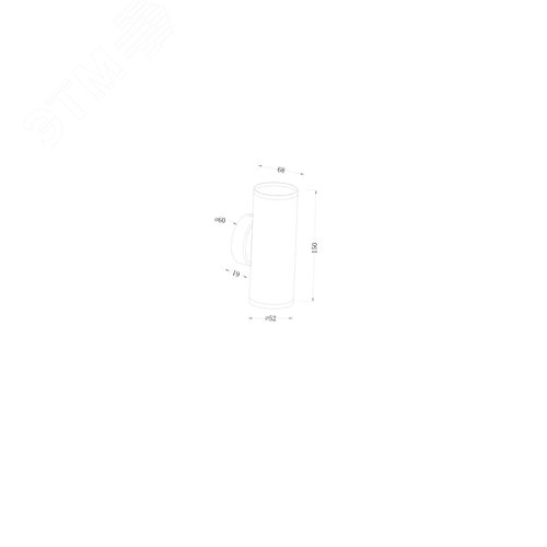 Светильник настенный (бра) Technical C068WL-02B Черный - фото 4