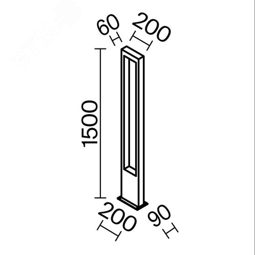 Светильник садово-парковый Outdoor Bonn IP 65 LED 20W 3000 K Графит - фото 5
