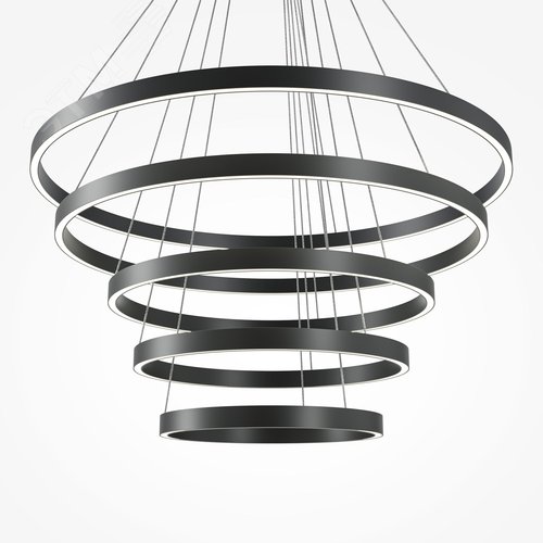 Светильник подвесной Rim LED 174W Черный - фото 5
