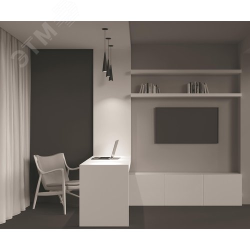 Светильник подвесной Nevill GU10х1х10W Черный - фото 4