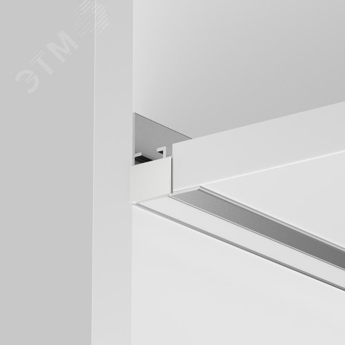 Профиль алюминиевый встраиваемый скрытого монтажа 26x30 (Серебро, 2 м), ALM-2630-S-2M - фото 2