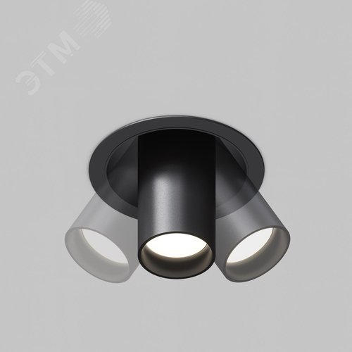 Светильник встраиваемый FOCUS S C048CL-01-GU10-B Черный - фото 7
