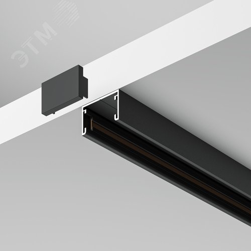 Шинопровод 2м накладной Basity, черный - фото 4