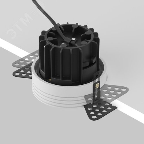 Светильник встраиваемый Round DL058-12W4K-TRS-B Черный - фото 7