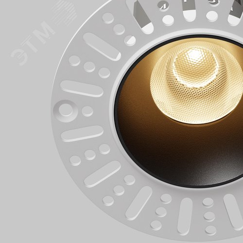Светильник встраиваемый Dip DL124-10W-3K-TRS-B Черный - фото 4