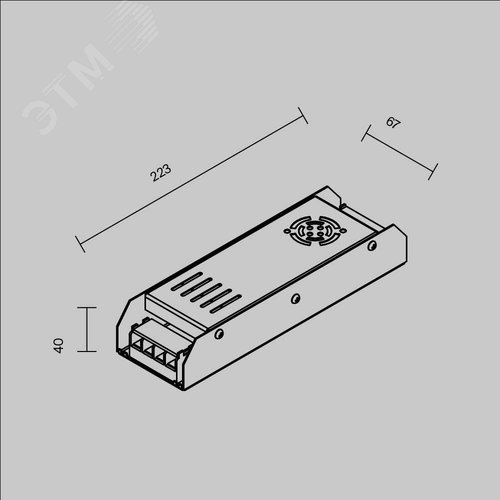 Блок питания PSL001 12В 300Вт IP20 - фото 3