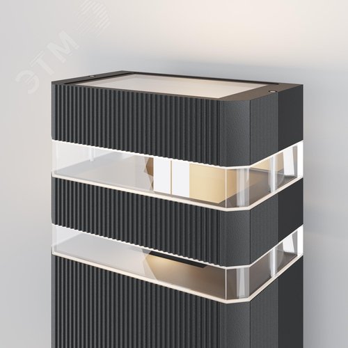 Светильник настенный (бра) Outdoor Unter den Linden IP 54 E27х2х60W Черный - фото 3