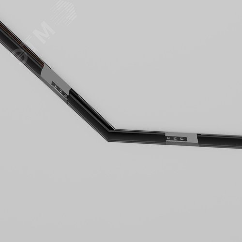 Угол-соединитель 135 град Exility встраиваемый под ГКЛ 12,5мм черный - фото 4