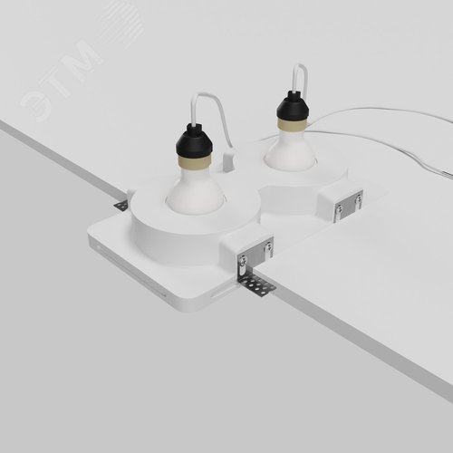 Светильник встраиваемый Gyps Modern DL002-GU10-02-W Белый - фото 5