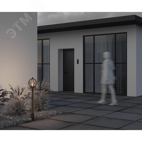 Светильник ландшафтный Outdoor Via IP 44 E27х1х60W Золото Антик - фото 7