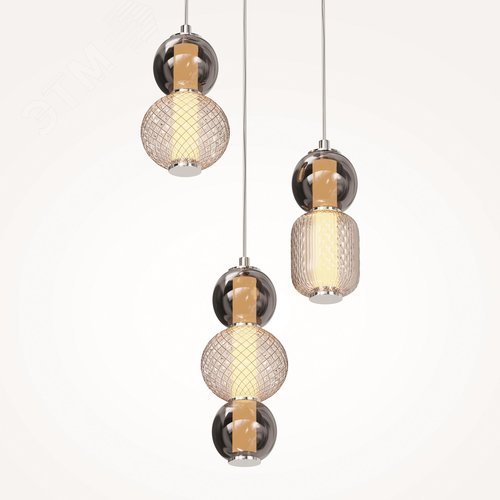 Светильник подвесной Drop LED 33W Хром - фото 6