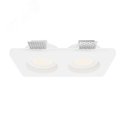 Светильник встраиваемый Gyps Modern DL002-GU10-02-W Белый - фото 1