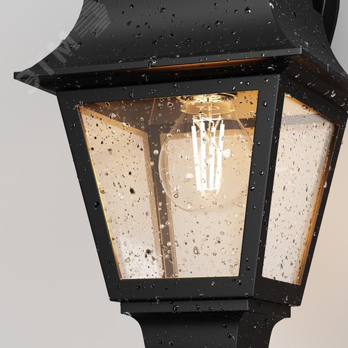 Светильник настенный (бра) Outdoor Abbey Road IP 44 E27х1х60W Черный - фото 4