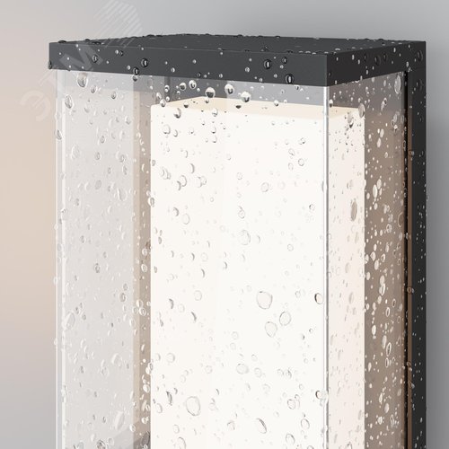 Светильник настенный (бра) Outdoor Baker Street IP 65 LED 10W 3000 K Черный - фото 4