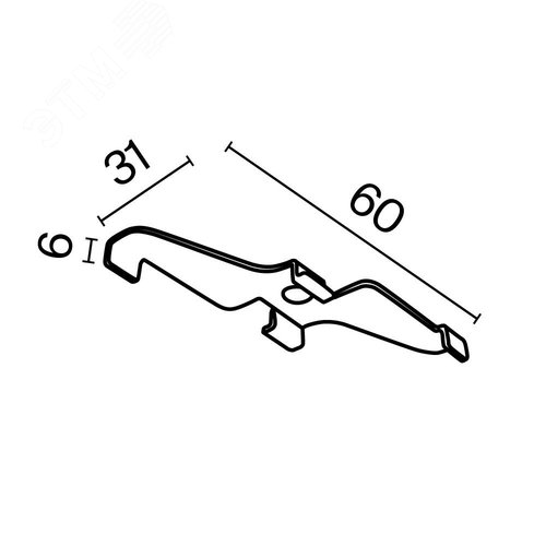 Фиксатор для накладного монтажа Exility белый 2шт - фото 3