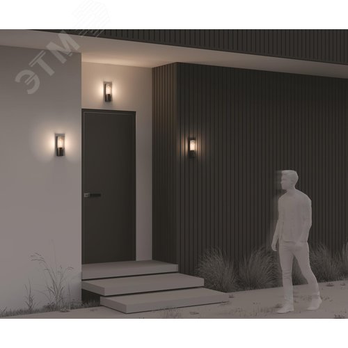 Светильник настенный (бра) Outdoor Conf IP 65 E27х1х15W Графит - фото 7