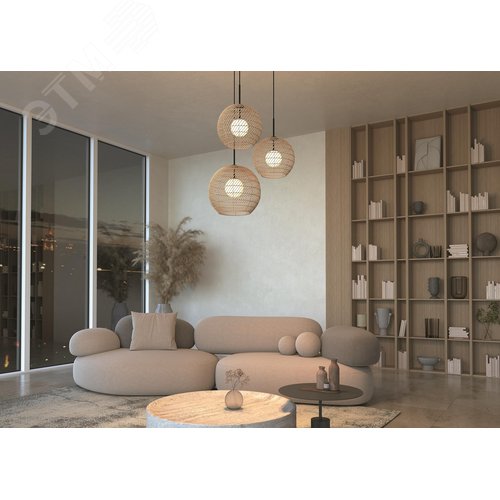 Светильник подвесной Cane G9х1х28W Черный - фото 4