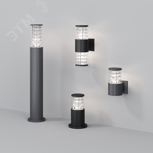 Светильник настенный (бра) Outdoor Bronx IP 54 E27х1х60W Серый - фото 6