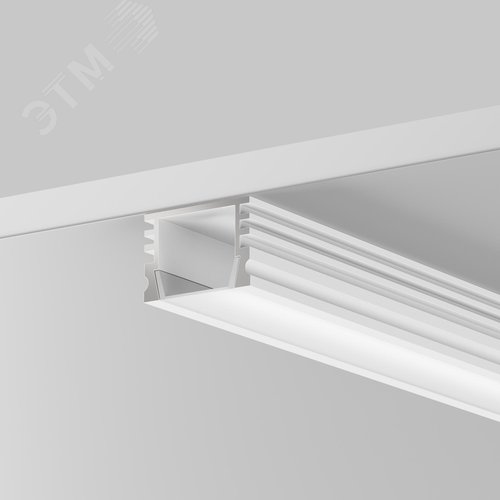 Профиль алюминиевый накладной 16x12 (Белый, 2 м), ALM-005-W-2M - фото 3