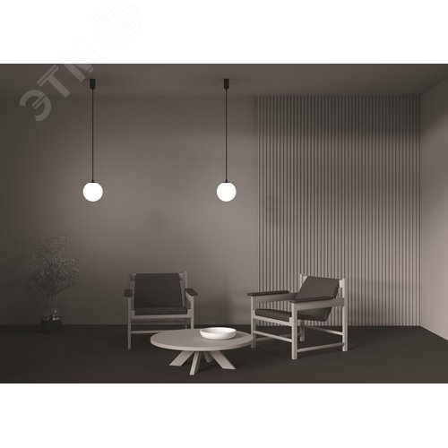 Светильник подвесной Luna LED 5W Черно-белый - фото 3