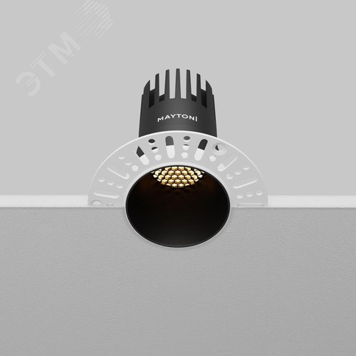 Светильник встраиваемый Dip DL120-10W-2.7K-TRS-B Черный - фото 8