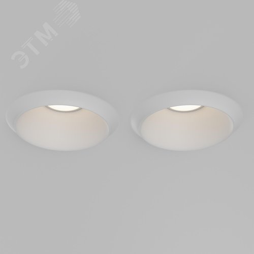 Светильник встраиваемый Gyps Modern DL124-GU10-02-TRS-W Белый - фото 4