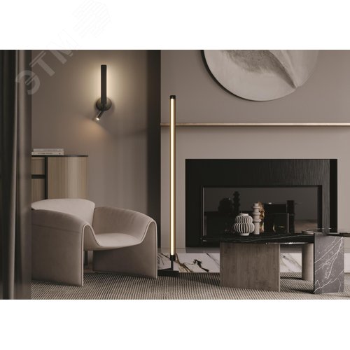 Светильник напольный (торшер) Combo LED 24W Черный - фото 3