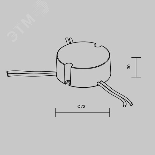 Источник тока DALI NFC DT6 600-1200mA +PUSH DIM - фото 2