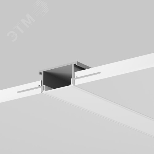 Профиль для LED ленты алюминиевый встраиваемый скрытого монтажа 61x14 (Серебро, 3 м) ALM-011-S-3M - фото 3