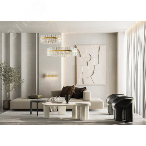 Светильник подвесной Mirage LED 45W Латунь - фото 5