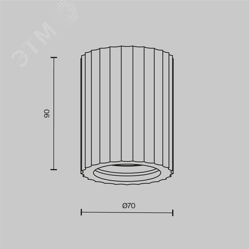 Светильник потолочный Conik gyps GU10х1 Белый - фото 6