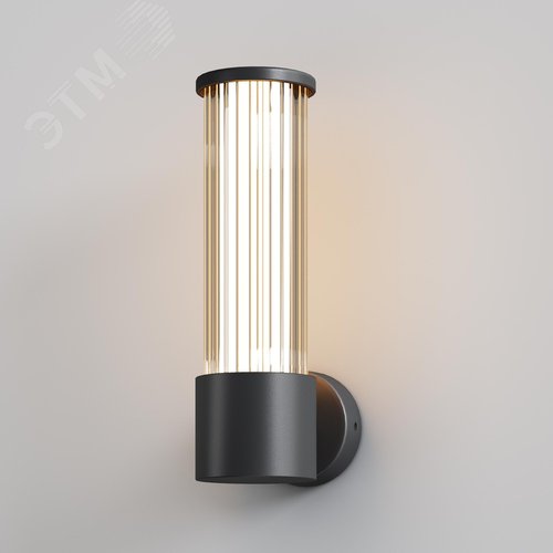 Светильник настенный (бра) Outdoor Lit IP 54 LED 8W 3000 K Черный - фото 3