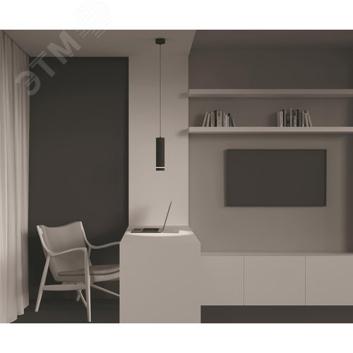 Светильник подвесной Orlo LED 12W Черный - фото 4