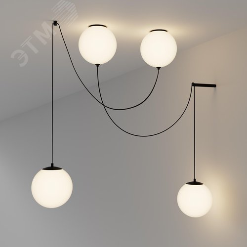 Светильник подвесной Twins LED 20W Черный - фото 3