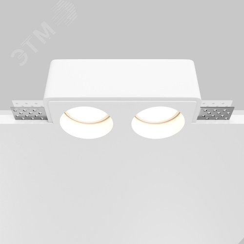 Светильник встраиваемый Gyps Modern DL123-GU10-02-W Белый - фото 8