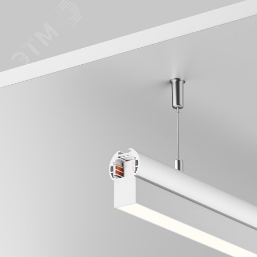 Шинопровод 2м Exility низкопрофильный подвесной круглый - фото 7