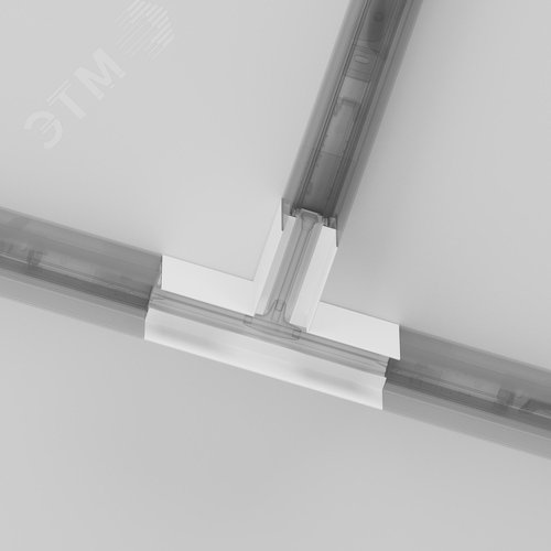 Коннектор Т-образный Gravity накладной белый - фото 5