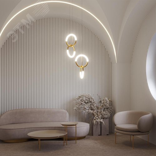 Светильник подвесной Node LED 18W Золото - фото 6