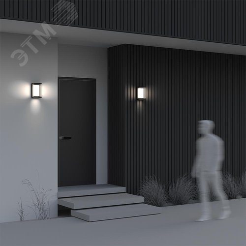 Светильник настенный (бра) Outdoor Baker Street IP 65 LED 10W 3000 K Черный - фото 5