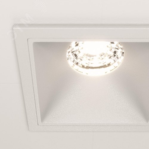 Светильник встраиваемый Downlight Alfa LED 4000K 10Вт 36 град IP20 CRI90 Белый квадрат 52х65х65мм 550Лм - фото 3