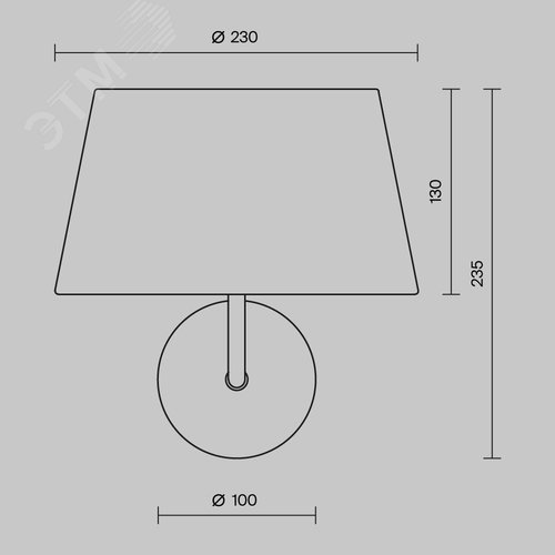 Светильник настенный (бра) Maytoni MOD360WL-01B Черный - фото 5