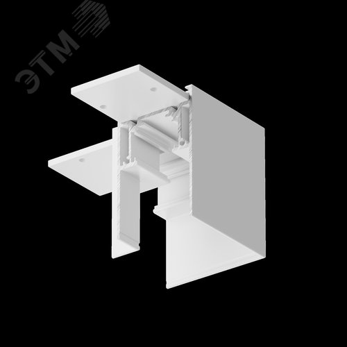 Коннектор угловой S35 накладной белый - фото 6