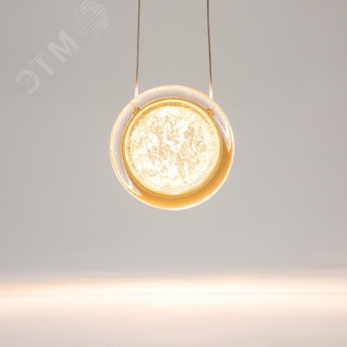 Светильник подвесной Pharao LED 7W Черный и Латунь - фото 4