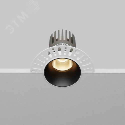 Светильник встраиваемый Dip DL124-10W-3K-TRS-B Черный - фото 6