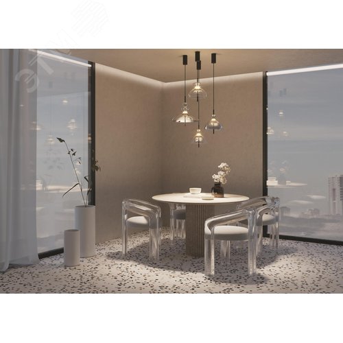 Светильник подвесной Bangkok LED 12W Черный - фото 4