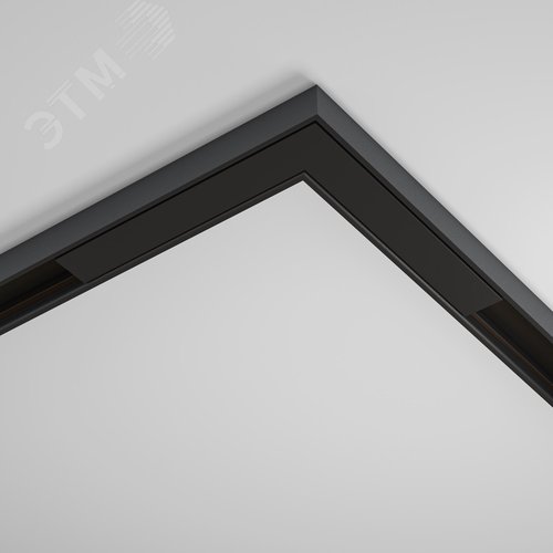 Коннектор угловой накладной Basity черный - фото 3