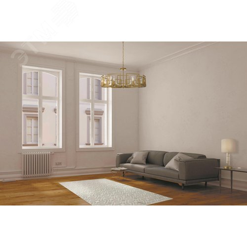 Светильник подвесной Bowi E14х8х40W Золото - фото 2