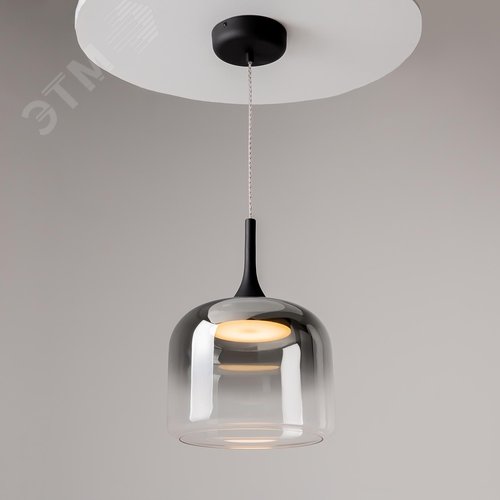 Светильник подвесной Spirito LED 12W Черный - фото 3