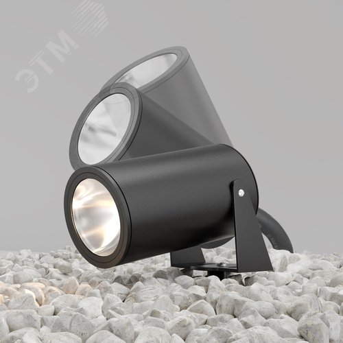 Светильник ландшафтный Outdoor Bern IP 65 LED 30W 3000 K Графит - фото 3